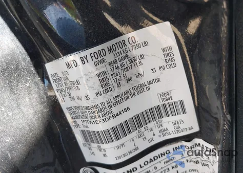 2013 Ford F-150 Xlt z USA, uszkodzony, nr VIN 1FTFW1EF3DFB44186